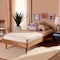 Baxton Studio Rina Mid-Century Modern Ash Walnut Finished Wood Twin Size Platform Bed Frame 180-11158-Zoro - alternate 3